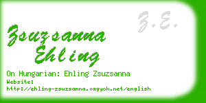 zsuzsanna ehling business card